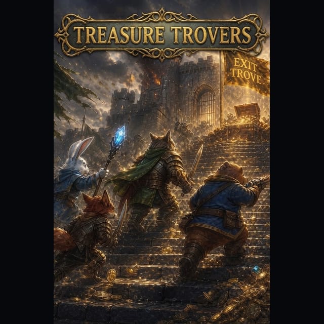 Squad Exit Trove Stairs Poster