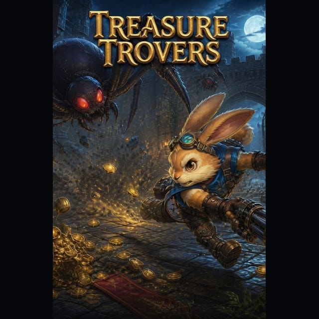 Bunny Courtyard Spider Dodge Poster