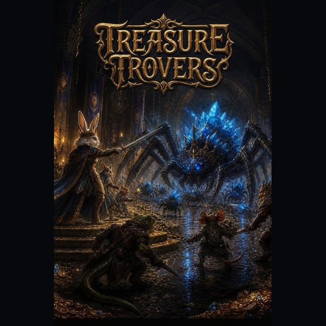 Queen Throne Spider Hunt Poster